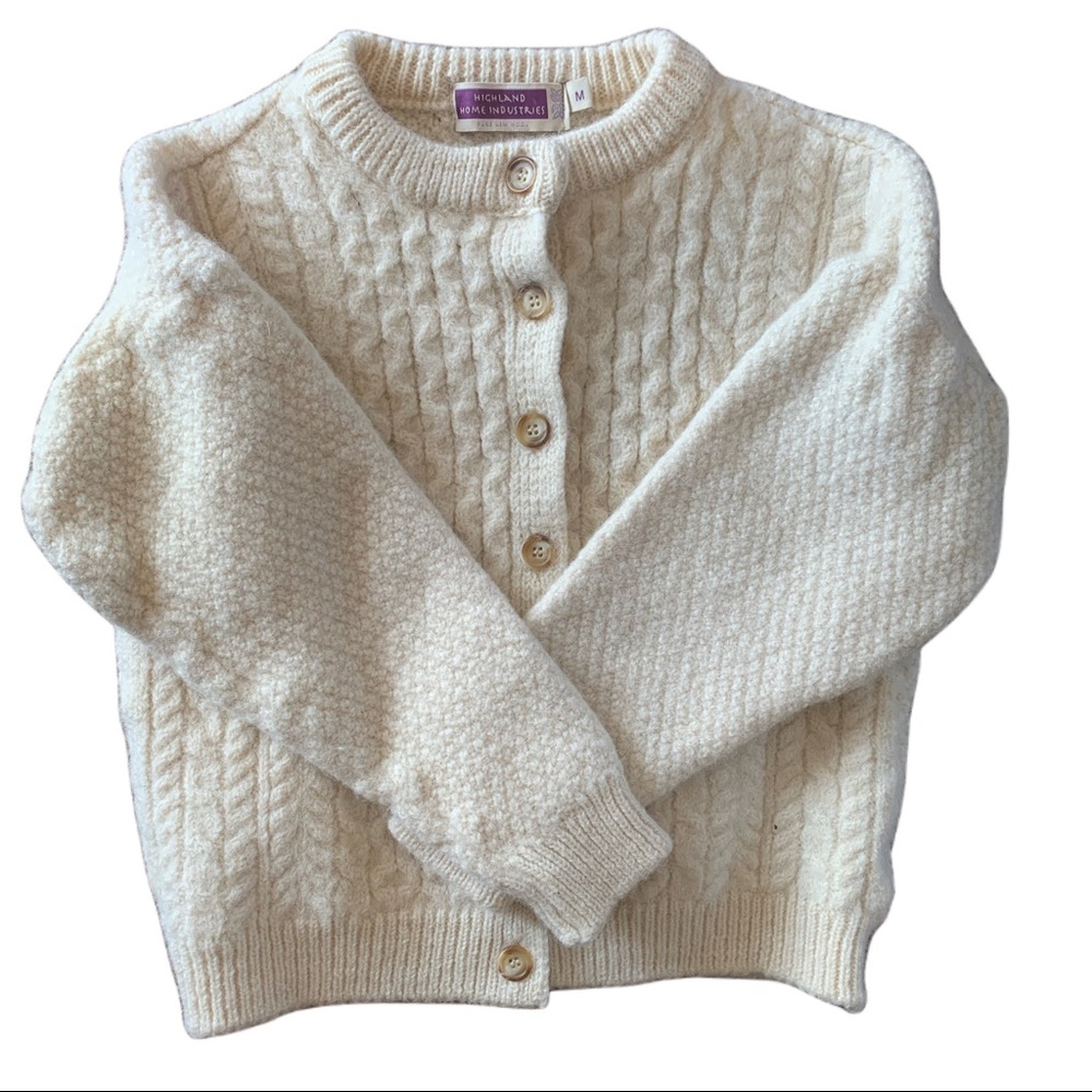 Vintage Woman's Wool Sweater - Ivory